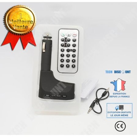 TD LCD trådlös Bluetooth-bilsats MP3 FM-sändarmodulator Fjärrkontroll SD USB