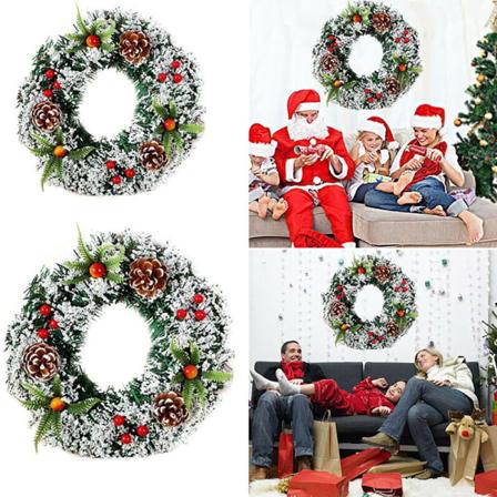 Julekrans inngangsdør hengende krans feriehusinnredning - Perfet 40cm