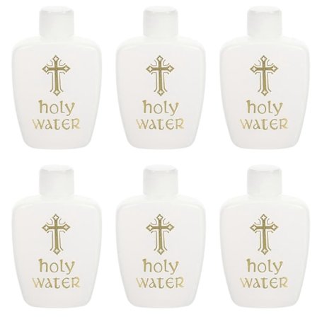 6 st Plast Heligt Vatten Flaskor Kyrka Heligt Vatten Flaskor för Dop och Exorcism