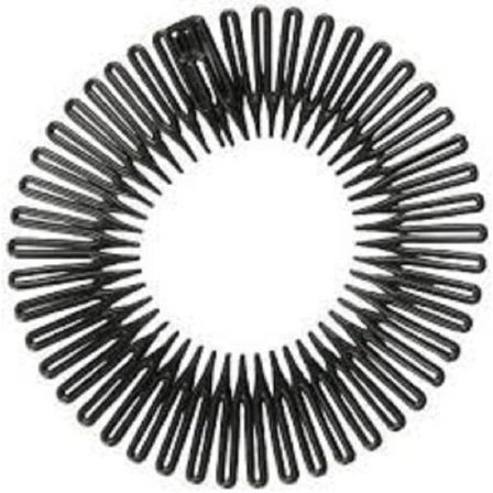 REA__REA__Svart Zic zac diadem i plast