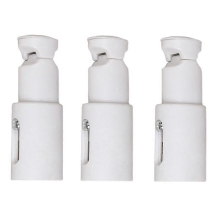 Universelle udskiftningsbeslag til håndklædetørrer, sæt med 3, stærk stålkonstruktion, justerbar 65 mm til 82 mm