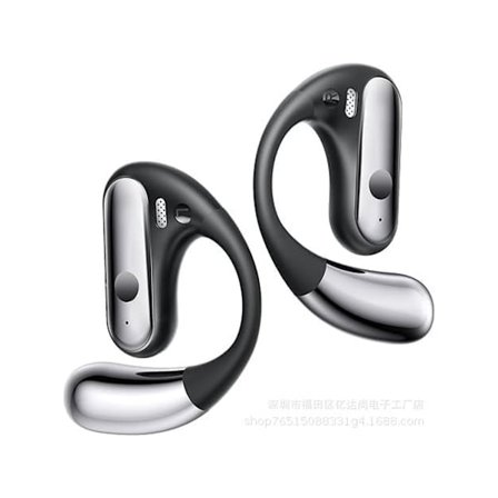 Bluetooth 5.3 Öppna Örat Hörlurar 2024 Trådlösa Hörlurar Sport Hörlurar Inbyggd Mikrofon med Öronkrokar 50H YEMAESRE