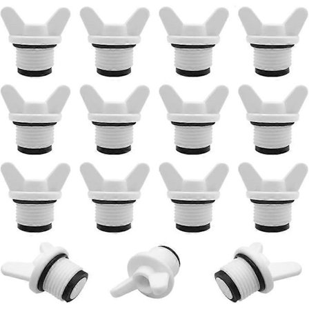 15 st rörpluggar, rör med utvändig gänga, sexkantiga pluggar