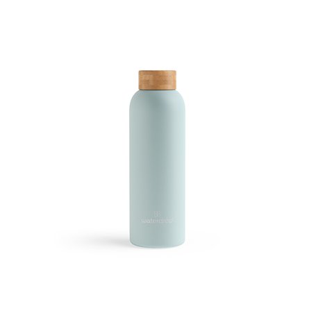 Drikkesdunk Waterdrop Microdrink Steel Bootle 600 ml Turquoise - Bodyman.dk