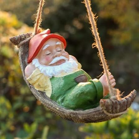 1 hængende gnomes havepynt udendørs træ dekoration