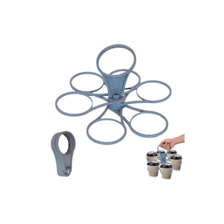 Drikkevareholder til ferien, sammenklappelig kaffeholder 6-kop - Drikkevareholder