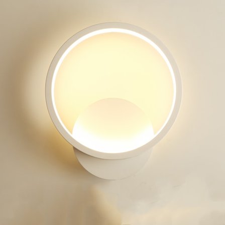 Inomhus Liten Vägglampa Enkel Rund Sänglampa Sovrum Sängbord