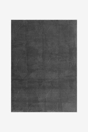 KM Home - Luggteppe Castello - Grå - Lugg- & ryetepper - 200X290 - Fra Homeroom