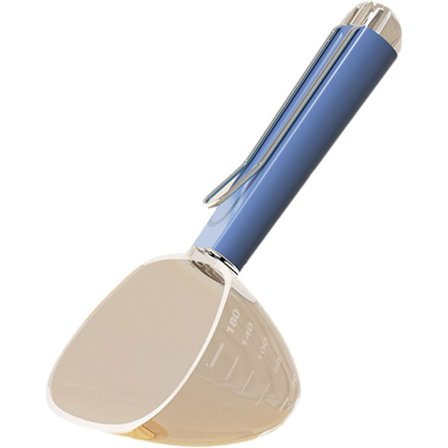 Exakt porsjoneringsmatskje for hunder og katter Praktisk kjæledyrmat Nøyaktige måleskjeer for tørrfôr Ris, blå—yux