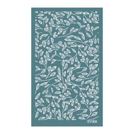 Silketrykk-sjablonger for leire, gjenbrukbare silketrykk for leire smykker, DIY kunst og håndverk, ørepynt, forsyninger - SY069