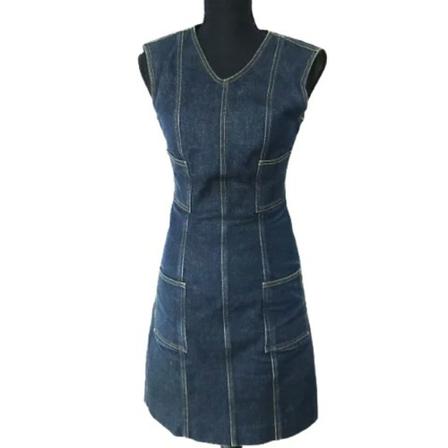 Chanel Vintage - Vintage Klänningar - Blå - Dam - Storlek: S, Dam, Storlek: S