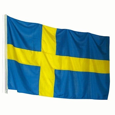 Flagga Sverige för flaggstång