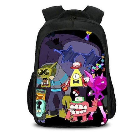 Gravity Falls Dipper Mabel Casual Skolväska Anime Anteckningsbok Laptop Ryggsäck Skolväska Messenger Bag