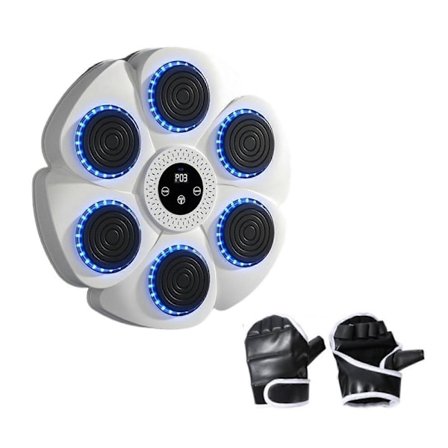 Musikkboksmaskin Veggmål Hjemme Bokseveggmål for Gym Hjemme Karate Svart Hvit