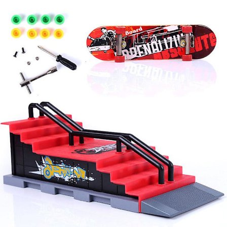 Finger Skateboard Venue Combination Set Mini Finger Board Micro Skateboard Ramp Skateboard Place Play Set
