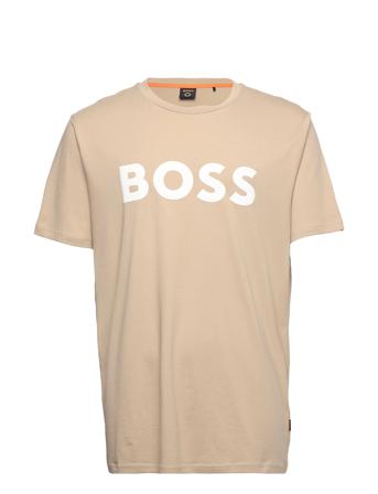 Thinking 1 T-shirts Short-sleeved Beige BOSS