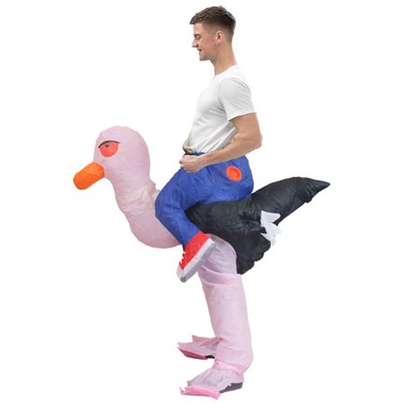 Sykkel oppblåsbar drakt Halloween performance event dekorasjon kostyme barn voksen flamingo oppblåsbar drakt