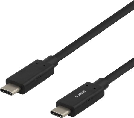 Deltaco USBC-1054M - USB type C-kabel - USB-C til USB-C - 1 m