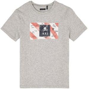 Kids - IKKS Grey Skull Logo T-Shirt 12 years - Tops - 12 years - Grey