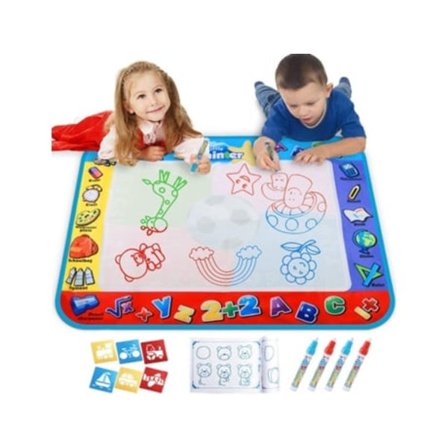 Gjenbrukbar Vanntegne Matte, Peppa Gris Tema, Pedagogiske Leker for Tidlig Barndom, Bærekraftig Kunstutstyr for Barn