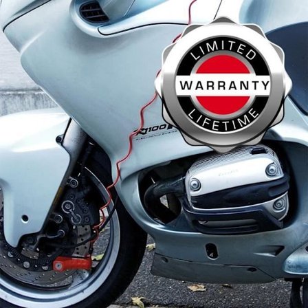 Master Lock 8303EURDPS Motorcykel Stöldskydd - Rött Skivlås 80mm