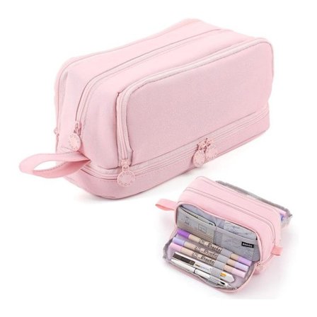 Penneetui med stor kapacitet, multifunktionel opbevaringstaske til brevpapir til drenge og piger, bærbar penneetui til kontorstuderende