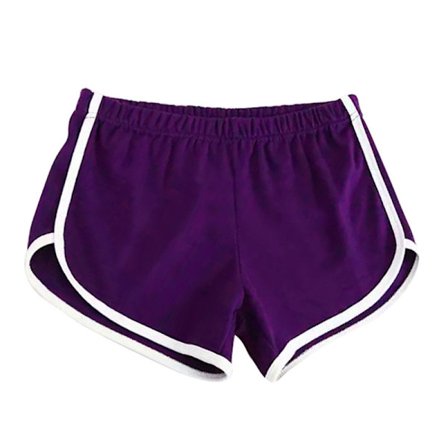 2023 1-pack Bomulls Sportshorts, Yoga Dansshorts, Sommar Träningsshorts, - Lila Lila