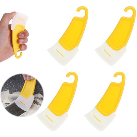 4-delars köksset med silikonskrapor, köksspatel, silikonrengöringsskrapa, med diskmedel.