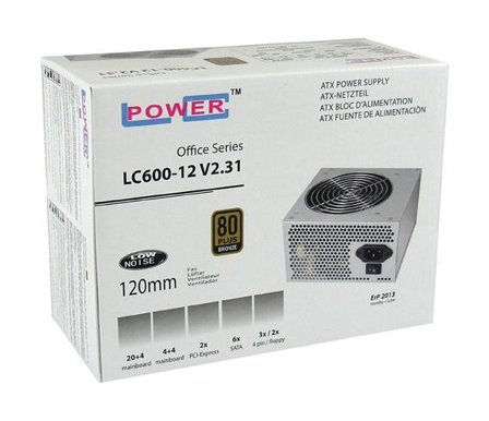 LC POWER LC600-12 V2.31 - strømforsyning - 450 watt