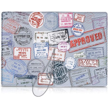 Reisepasshülle mit elastischem Verschluss - Reisepass