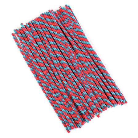 Twist Stick Plysch Strips LJUSRÖDA light red