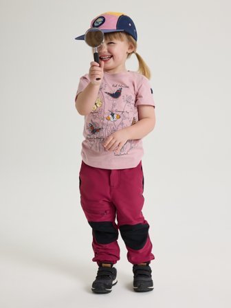 T-paita kuviolla Polarn O. Pyret 86 lastenvaatteet pink