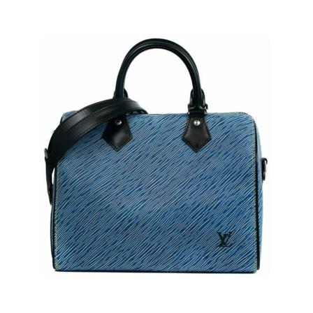 Louis Vuitton Vintage Pre-owned Tas Speedy Edition Limitée 25 , Blauw , Dames , Maat: ONE Size Vintage Tassen