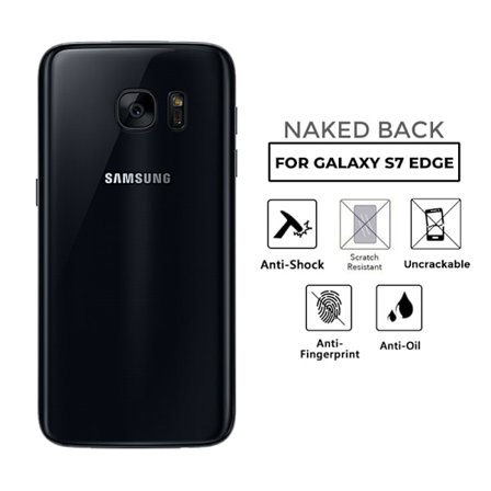 Samsung Galaxy S7 kant gennemsigtig hudbeskyttende plast tilbage