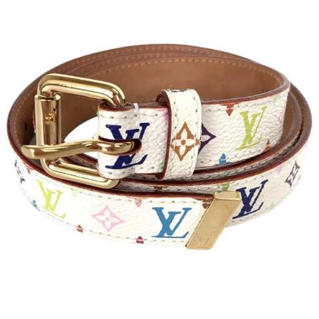 Louis Vuitton Vintage, Pre-owned Canvas belts Wit, Dames, Maat:ONE Size,multicolor