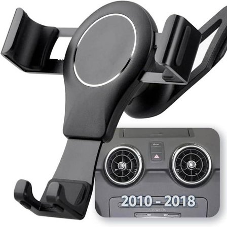 Biltelefonholder til Audi A1, 360° Roterbar Telefonholder Bil Luftventil Telefonbeslag Gravitationsmetal Aluminiumlegering Silikone N