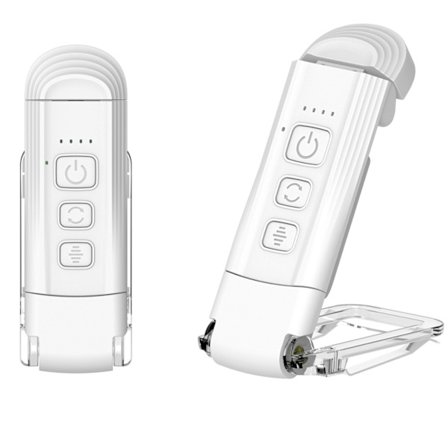 Bærbar USB-opladelig LED boglampe med klemme & timer til læsning i sengen, justerbar lysstyrke, dæmpbar bogmærkelampe