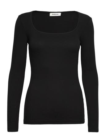 Toxiemd Ls Top T-shirts & Tops Long-sleeved Svart Modström