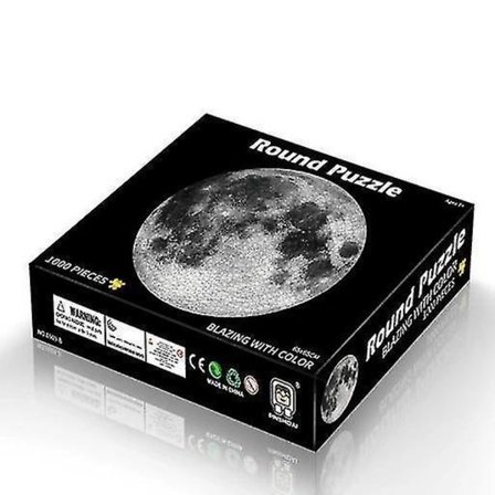 1000 Brikker Rundt Puslespil Kompatibelt med Voksne og Børn Uddannelseslegetøj
