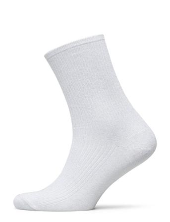 Th Women Glitter Sock 1P Lingerie Socks Regular Socks Hvid Tommy Hilfiger