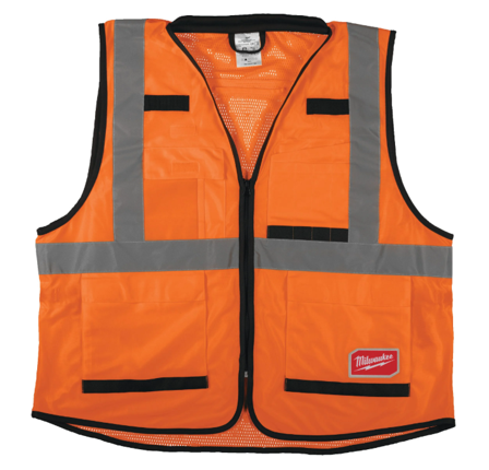 Milwaukee Hi Visible Premium Säkerhetsväst varsel, orange Varsel, Orange, Kläder