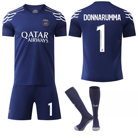 2024-2025 Paris Saint-Germain Bortaställ Barn Vuxen Fotbollströja Kit Med Strumpor