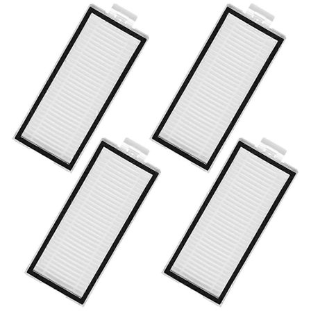 4-pack tvättbart filter för , +, Max, Max+, Q5 Pro, Q5 Pro+, Q8 Max, Q8 Max+ robotdammsugare HEPA-filter
