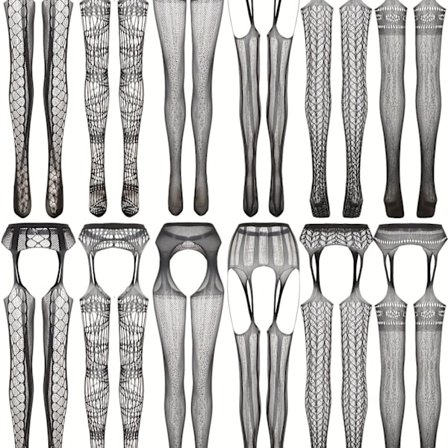 12 Seksiä Yksikokoisia Sukkia Naisille - Ultrahengittävä, Hikoa Imeytyvä, Mukava, Rajattomin Kuvioin Painettu - Täydellinen Kesään, (FMY)