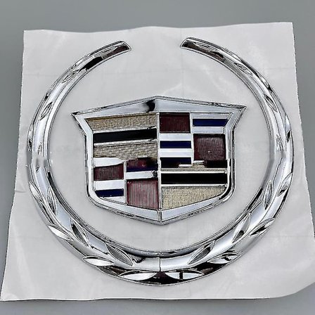 Lämplig för Cadillac främre och bakre logotyp Xts Ats Srx logotypmodifiering Cadillac vetelogotyp-Silver-Perfet