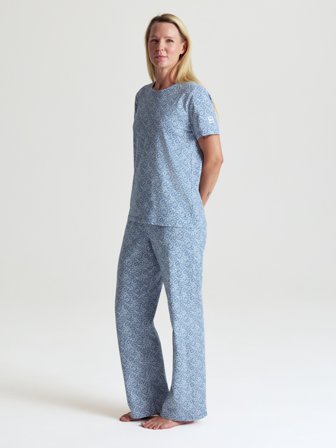 Polarn O. Pyret - Short-sleeved pyjamas adult LIBERTY - XXL - Childrenswear - blue