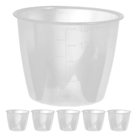 6 stk Ris Målebeger 160ml Ris Cooker Beger Transparent Gjenbrukbar Målebeger for Ris Tørr Ingrediens