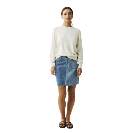Lexington Freya Cotton/cashmere Sweater Tröjor Dam Vit M