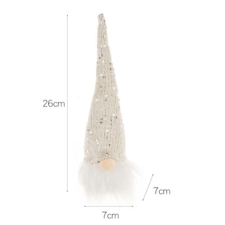 1 stk. Hvit juledekorasjon Liten nattlys Skog pe