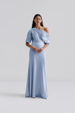 Malina - Marisa maxiklänning - L - Dusty Blue